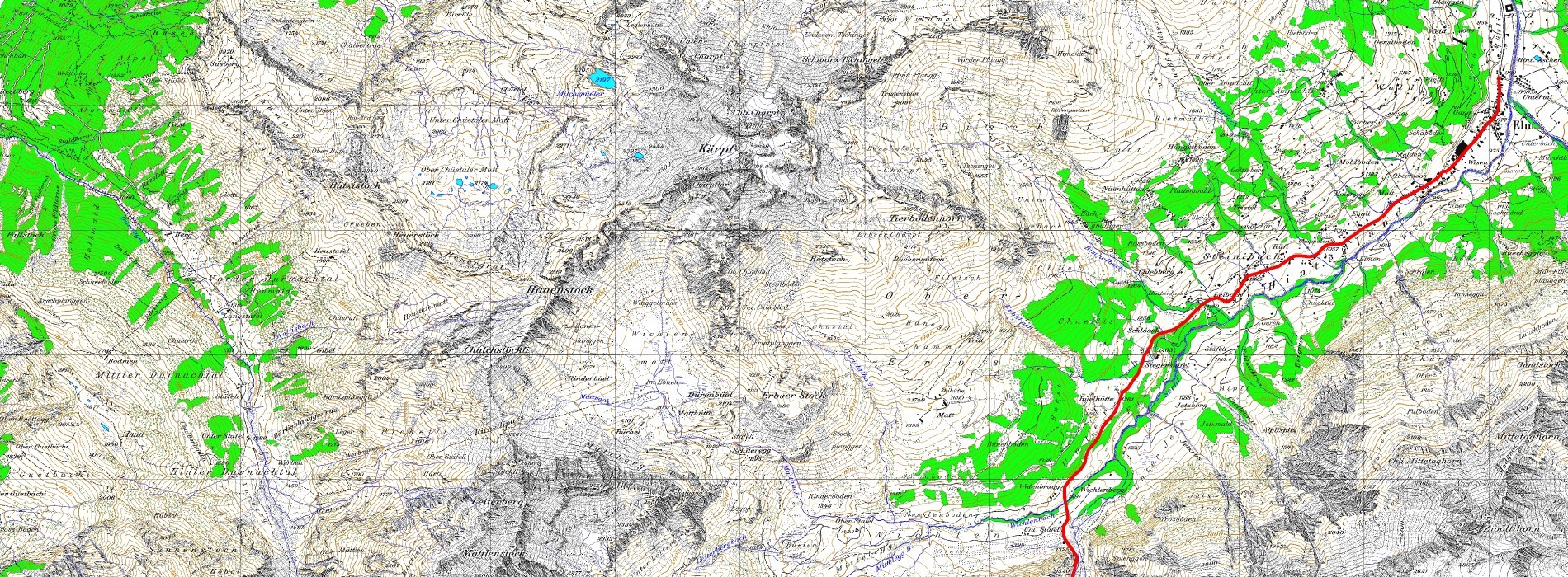 Tourenplan Bifertenh&uuml;tte
