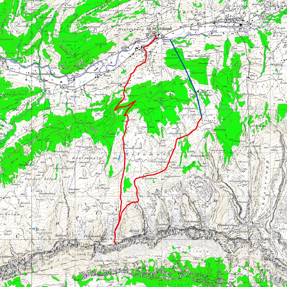 Tourenplan Brisi