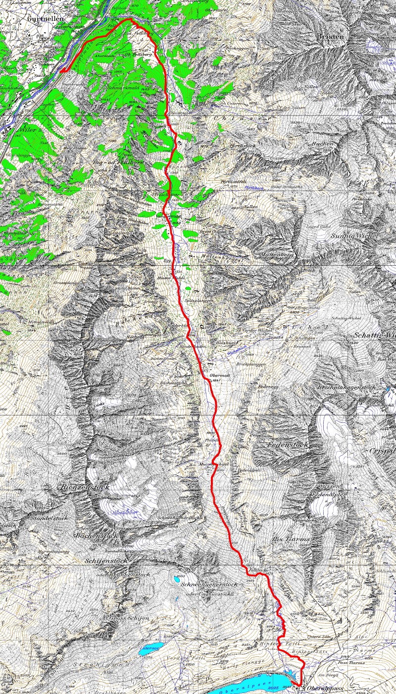 Tourenplan Fellil&uuml;cke