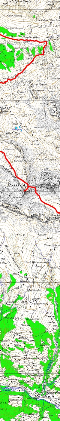Wenn man mit der Maus die Route entlangf�hrt, gibt es Links zu den Bildern