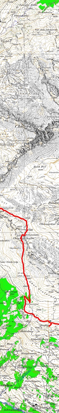 Wenn man mit der Maus die Route entlangf�hrt, gibt es Links zu den Bildern