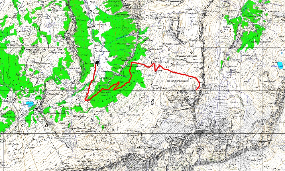 Tourenplan R&uuml;tistein