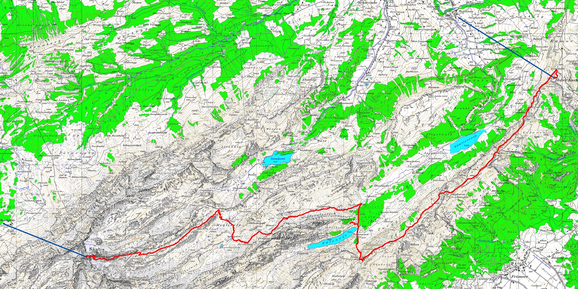 Tourenplan S&auml;ntis