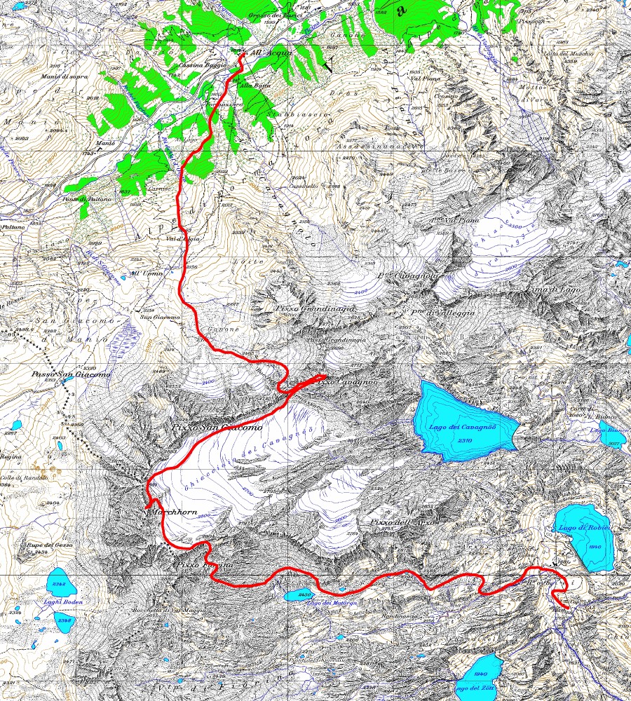 Tourenplan Marchhorn