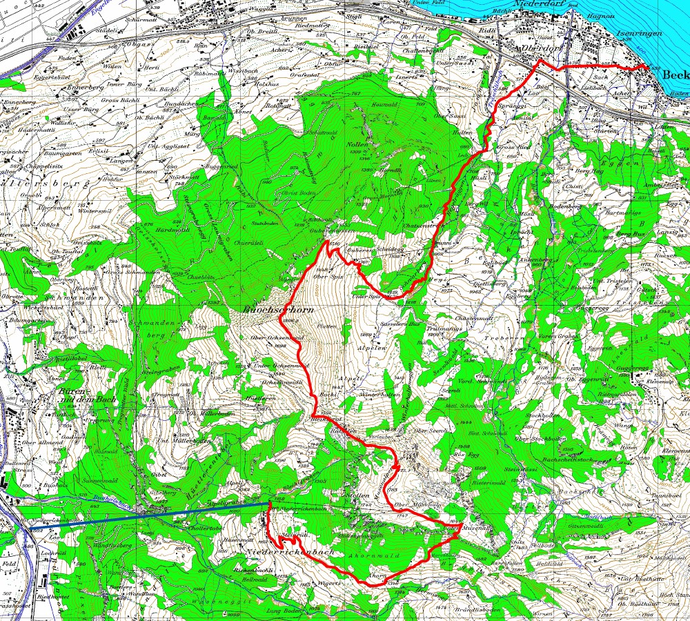 Touenplan Bouchserhorn