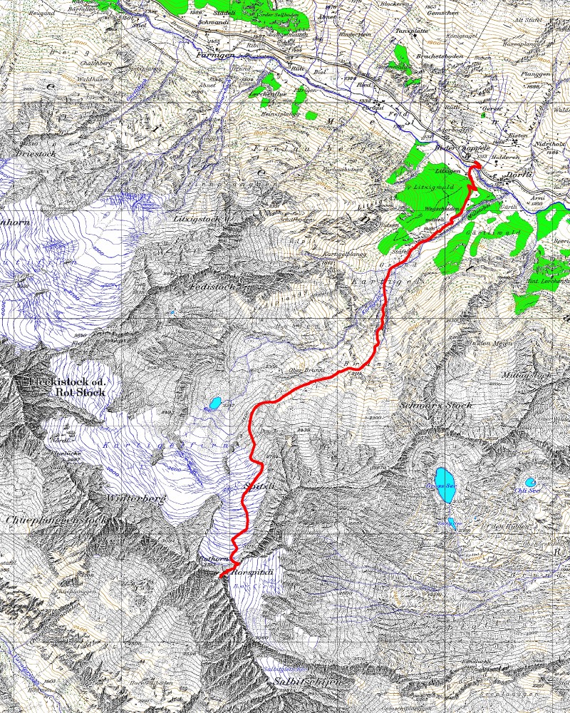 Tourenplan Rorspitzli