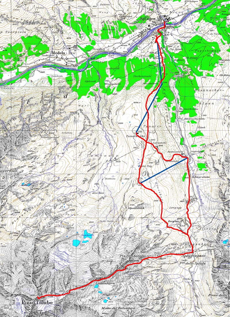 Tourenplan Tambo