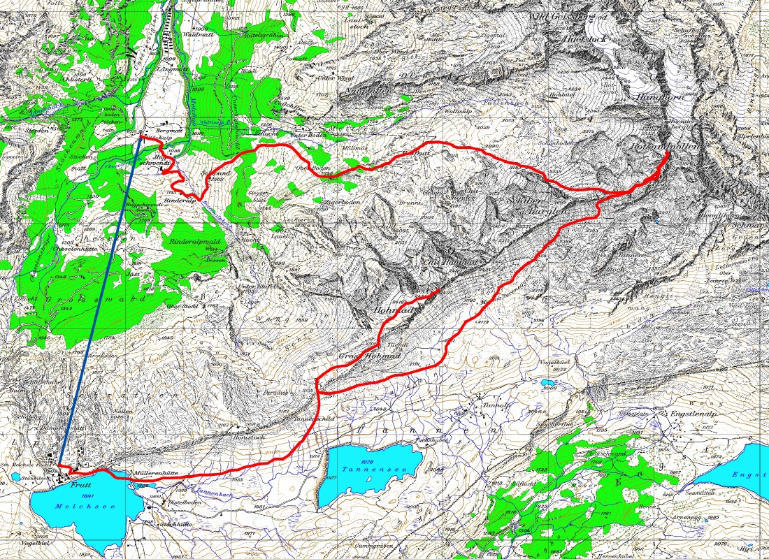 Tourenplan Rotsandnollen