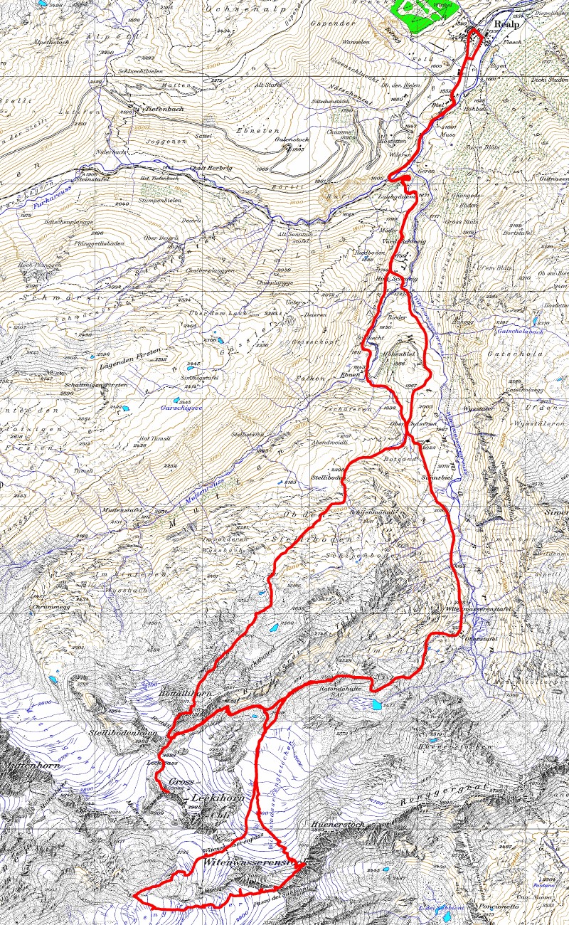 Tourenplan Sylvester