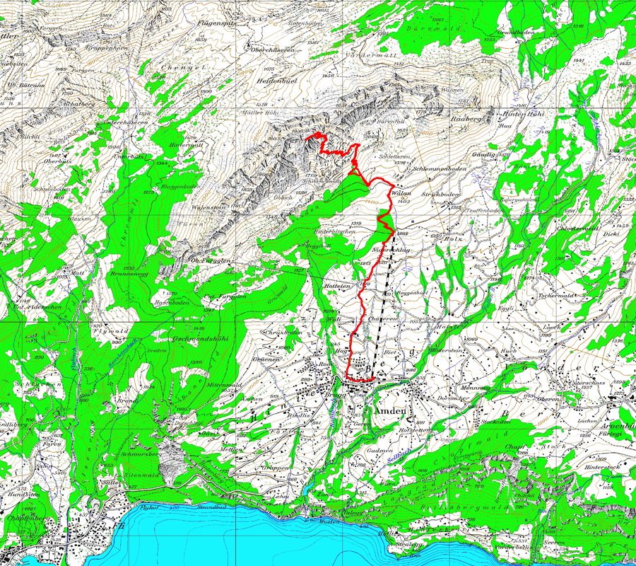 Tourenplan Mattstock