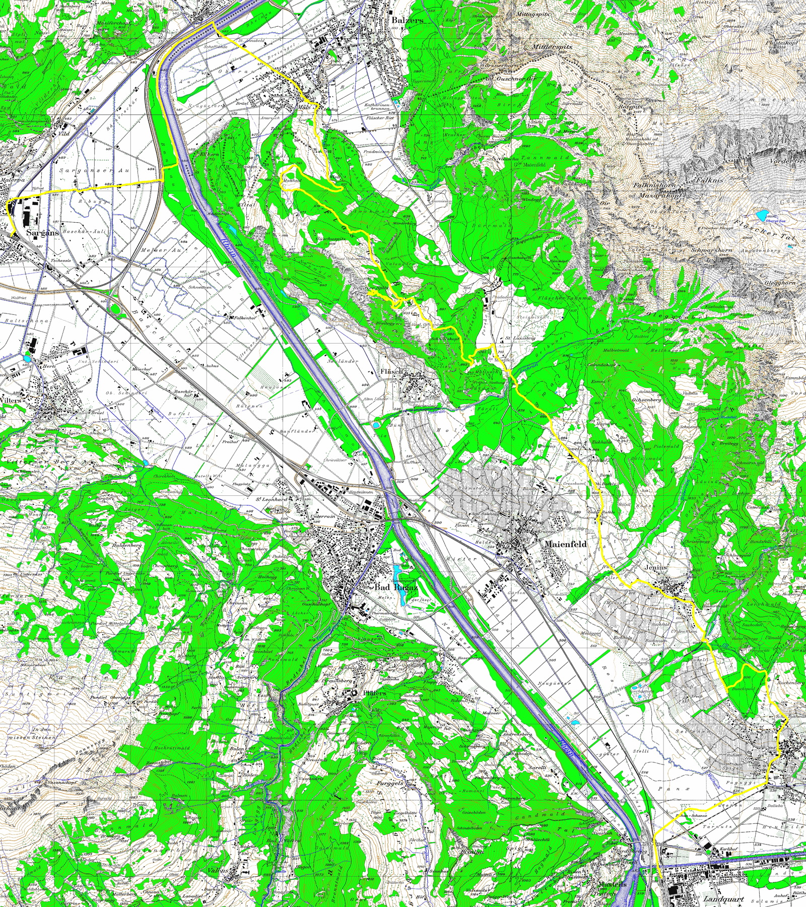 Tourenplan Regitzerspitz