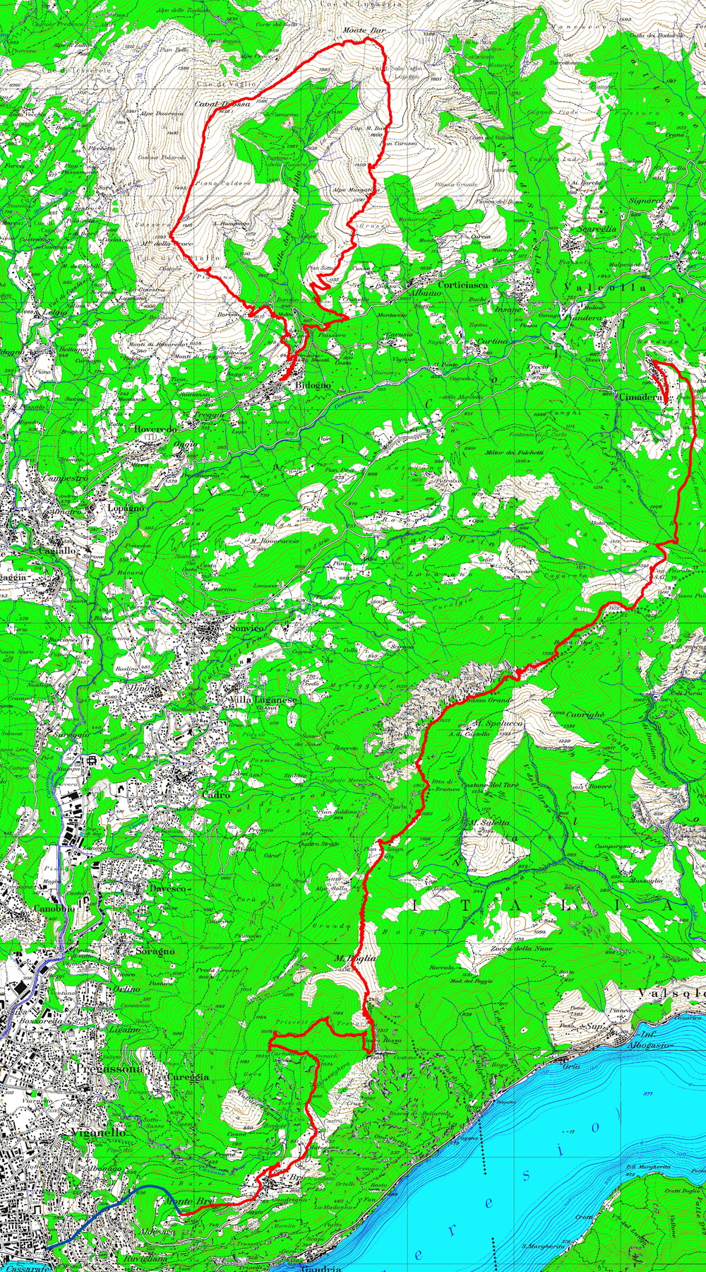 Tourenpläne Valle Colla