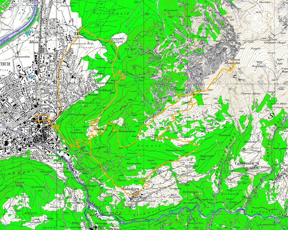 Tourenplan Montalin