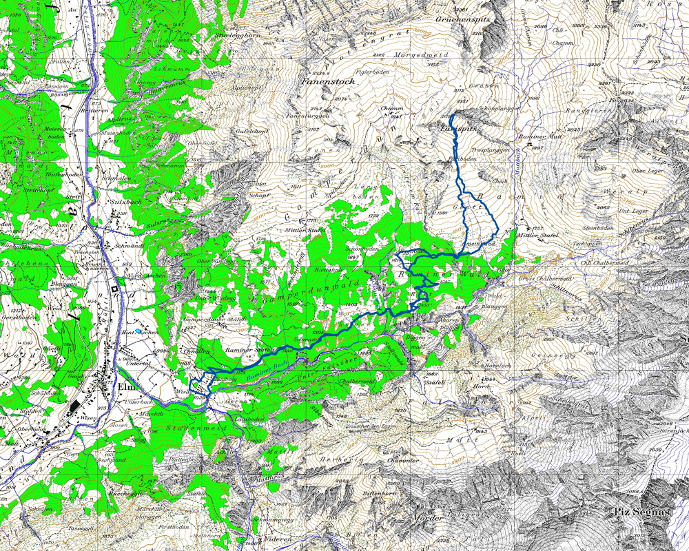 Tourenplan Färispitz